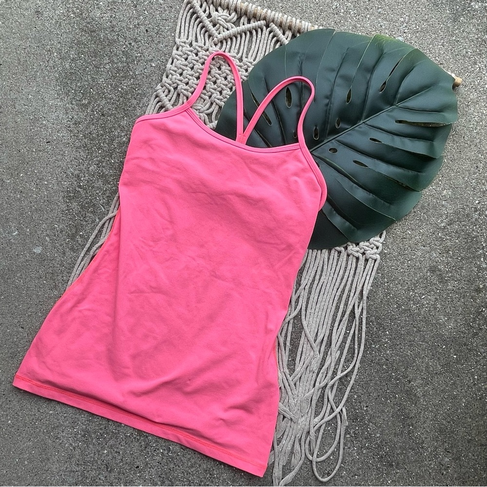Lululemon Pink Power Y Tank Top Size 4